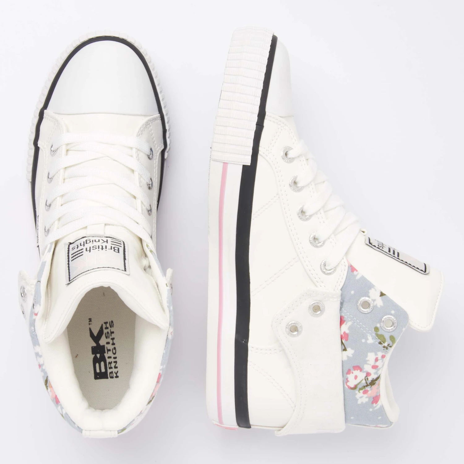 British Knights Sneaker Roco In Weiss/blau Geblümt – Bild 2