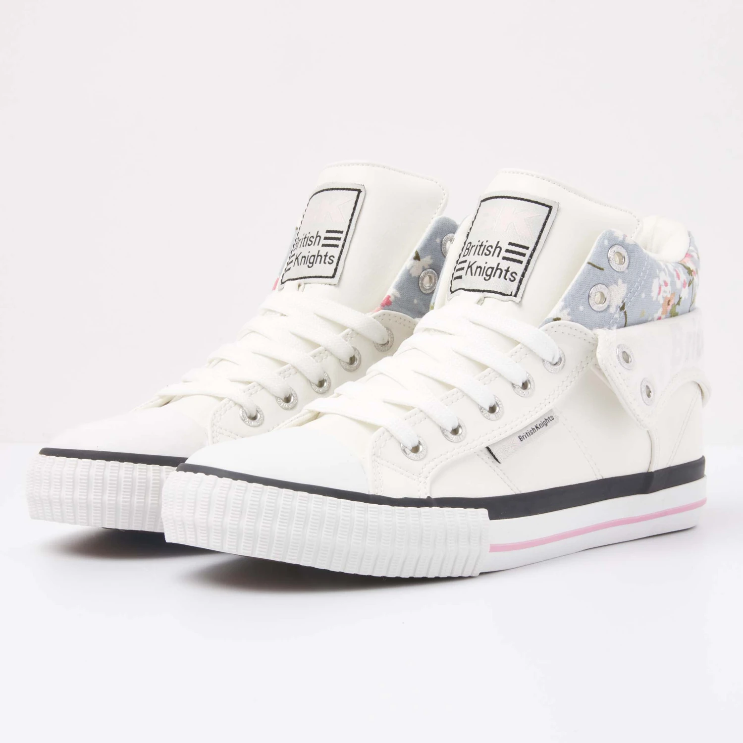 British Knights Sneaker Roco In Weiss/blau Geblümt – Bild 3