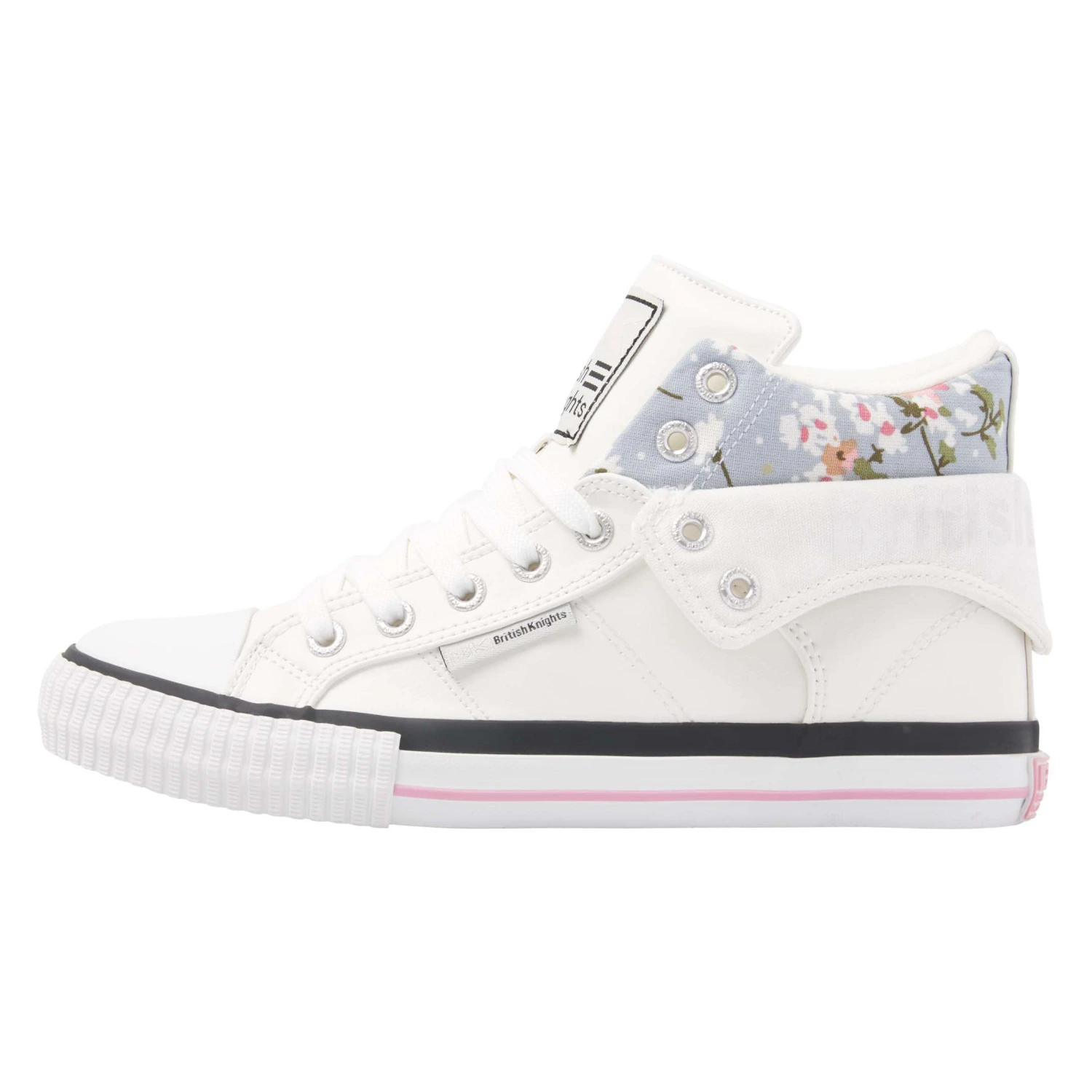 British Knights Sneaker Roco In Weiss/blau Geblümt – Bild 5