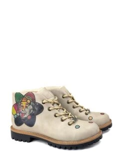 Schnürschuhe In Beige/ Bunt