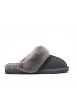Schaffell-Hausschuhe "Emeline" In Grau