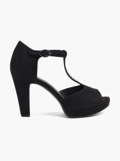 T-spangenpumps Schwarz