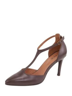 Heine Leder-Pumps In Braun