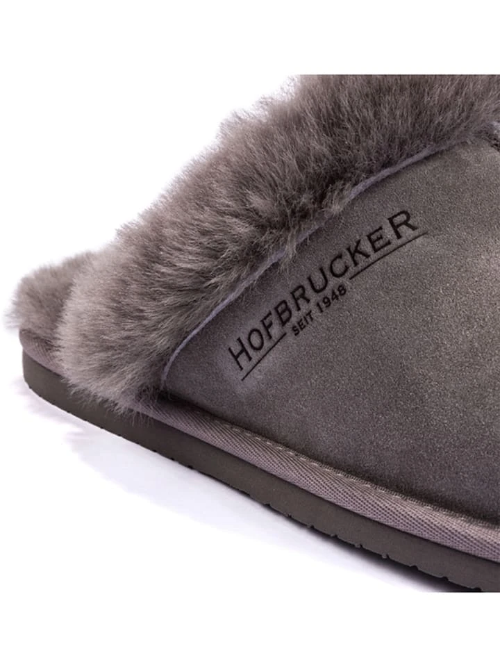 Lammfell-Hausschuhe "Helsinki" In Grau – Bild 3
