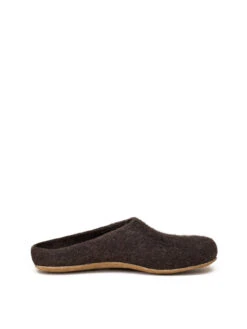 Filzpantoffel In Schweizer Juraschaf Schwarz