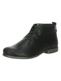 Think! Leder-Schnürschuhe "Agrat" In Schwarz