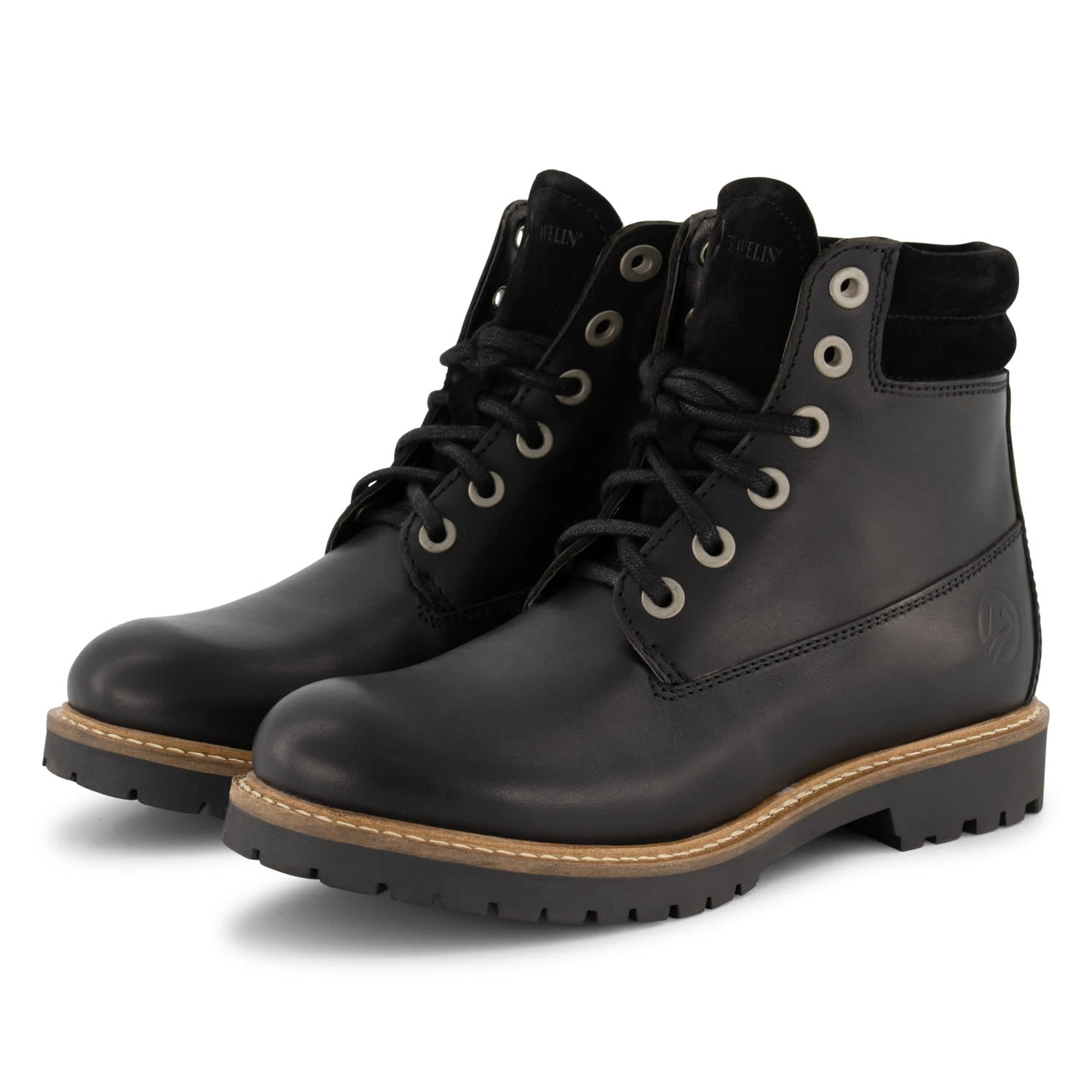 Schnürstiefel Ljosland In Schwarz – Bild 8