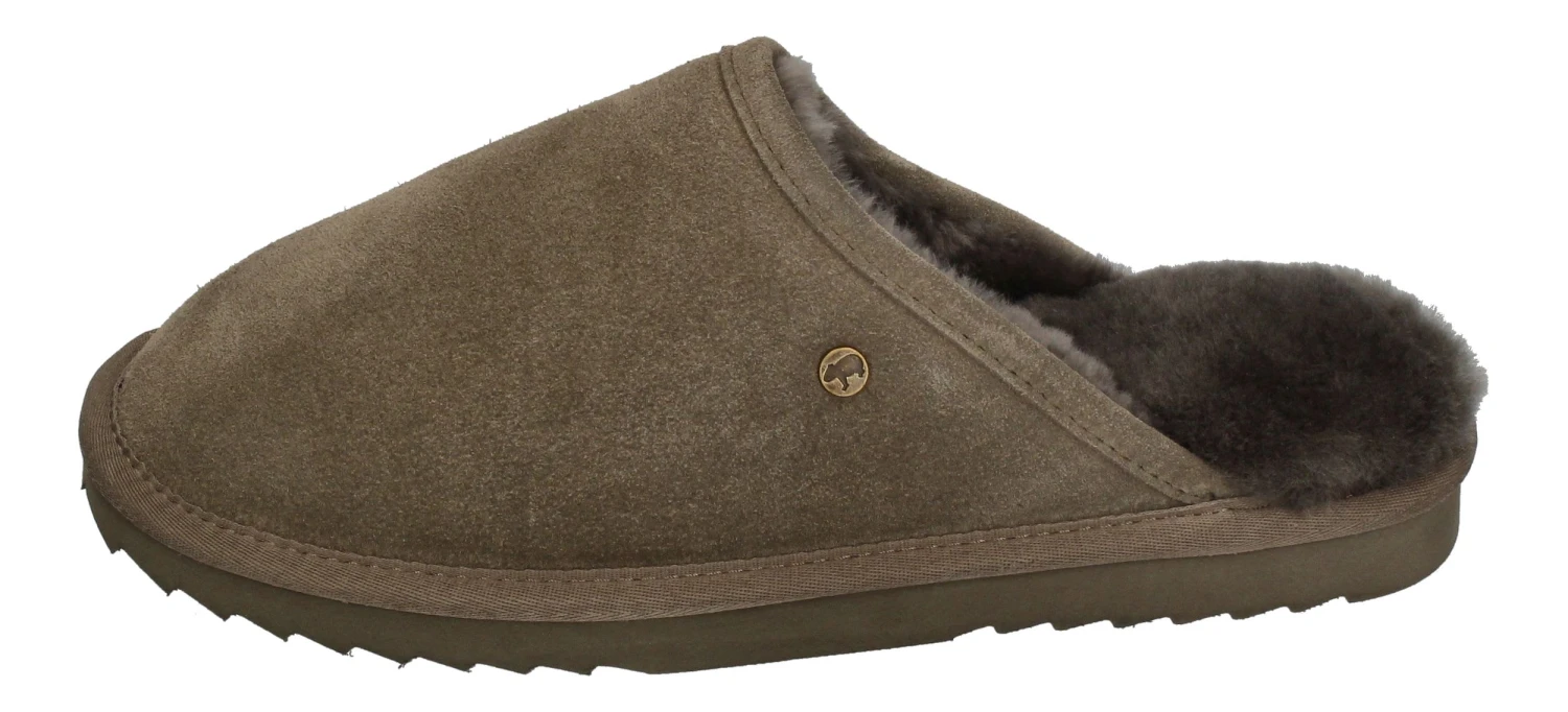 Warmbat Hausschuhe Classic Suede In Grün – Bild 2